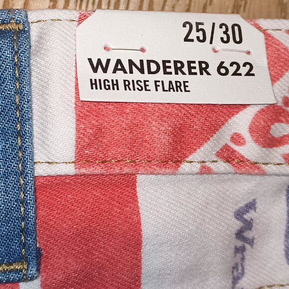 NEW Wrangler Wanderer 622 Blue Jean Lady Flare Jean 25/30 - Picture 10 of 12